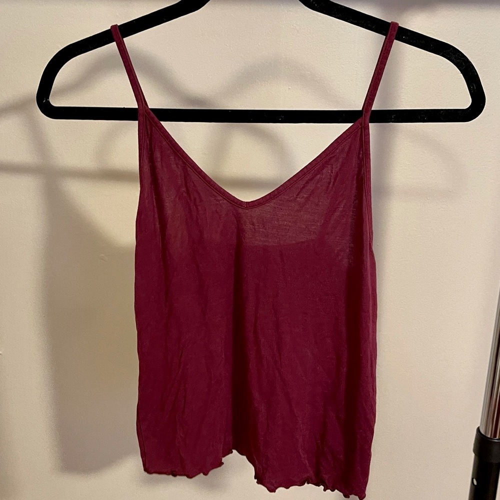 AMERICAN EAGLE Soft&Sexy lettuce hem tank top - M